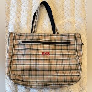 EYS Tote Plaid Bag